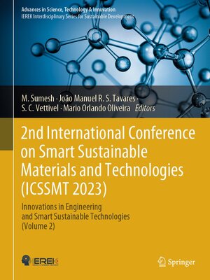 cover image of 2nd International Conference on Smart Sustainable Materials and Technologies (ICSSMT 2023)